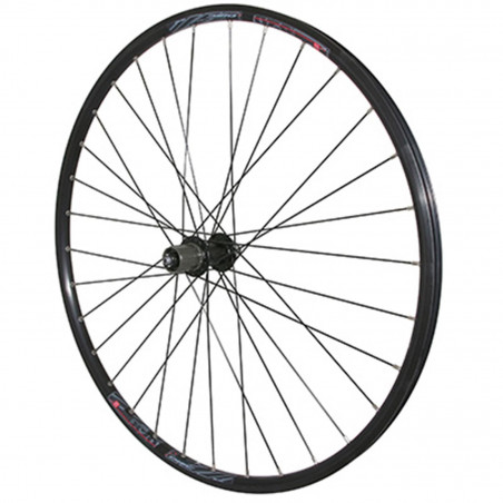 Roue vtc 700x35 disc arriere m820 alu noir moyeu pour Shimano acera m3050 centerlock pour cassette Shimano-Sram 10-9v. rayon