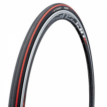 PNEU ROUTE 700 X 23 HUTCHINSON EQUINOX 2 LONGUE DISTANCE NOIR-ROUGE 220g TS (23-622)