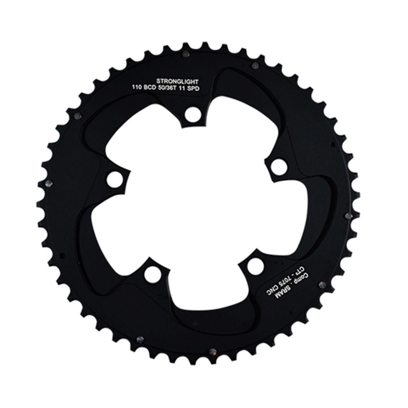 PLATEAU ROUTE DIAM 110 EXTER 50DTS NOIR CT2 (COMP. SRAM) STRONG 11V. 5 BRANCHES