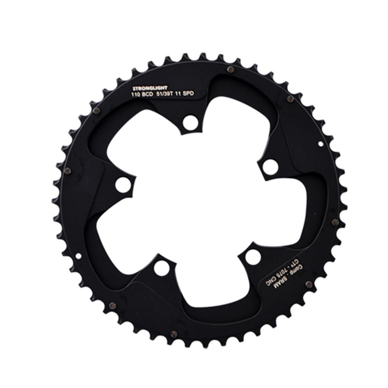 PLATEAU ROUTE DIAM 110 EXTER 51DTS NOIR CT2 (COMP. SRAM) STRONG 11V. 5 BRANCHES