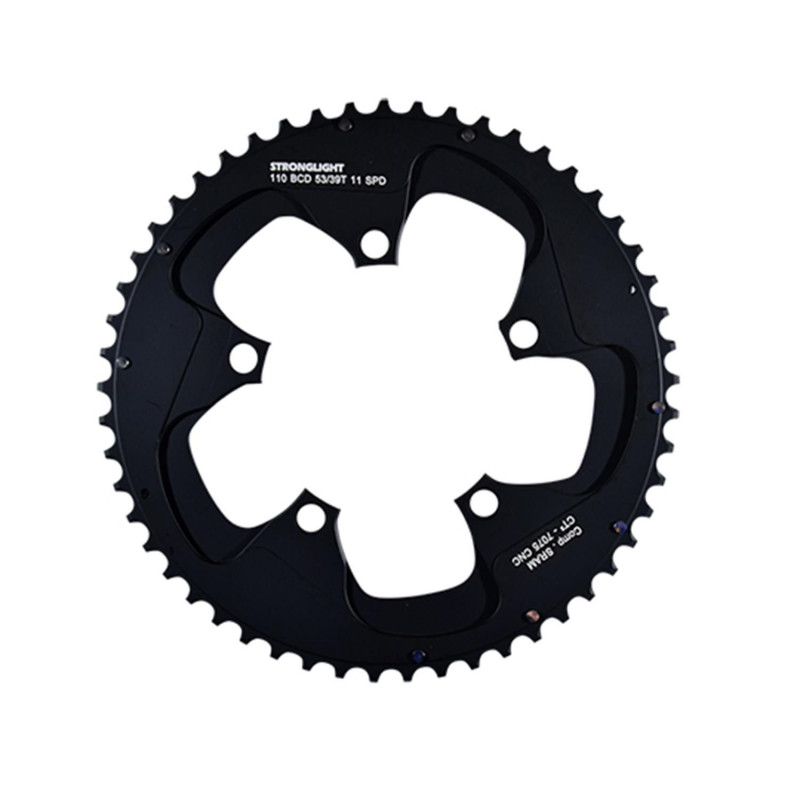 PLATEAU ROUTE DIAM 110 EXTER 52DTS NOIR CT2 (COMP. SRAM) STRONG 11V. 5 BRANCHES