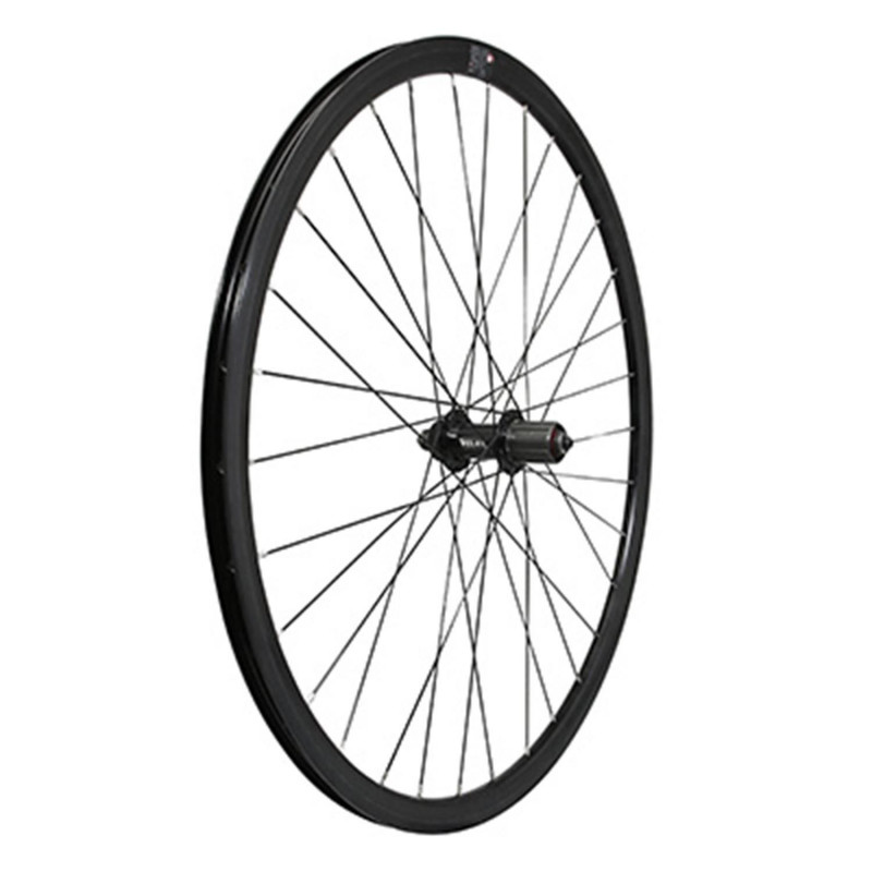 Roue gravel - cyclocross 700 p2r arriere disc centerlock moyeu bille noir pour Shimano cassette 11-10v blocage (pour pneu
