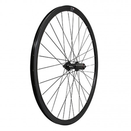 Roue gravel - cyclocross 700 p2r arriere disc centerlock moyeu bille noir pour Shimano cassette 11-10v blocage (pour pneu