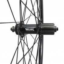 Roue gravel - cyclocross 700 p2r arriere disc centerlock moyeu bille noir pour Shimano cassette 11-10v blocage (pour pneu