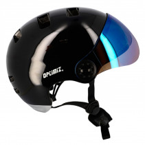CASQUE URBAIN OPTIMIZ O390 NOIR BRILLANT IN MOLD T.M (CLIGNO/BLUETOOTH) PRIX NET
