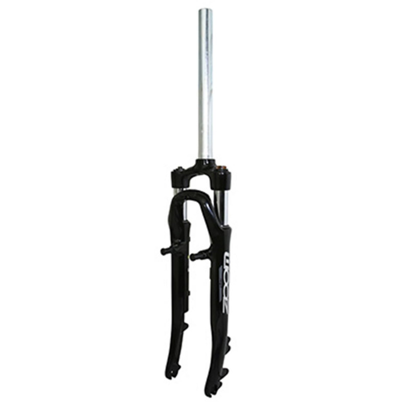 FOURCHE VTC 28 " 700X35 ZOOM 730 ALU RESSORT NOIR DEB. 50mm PIVOT LISSE 1"1-8-28,6 EXTERIEUR COMPATIBLE V-BRAKE-DISC