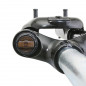 FOURCHE VTC 28 " 700X35 ZOOM 730 ALU RESSORT NOIR DEB. 50mm PIVOT LISSE 1"1-8-28,6 EXTERIEUR COMPATIBLE V-BRAKE-DISC