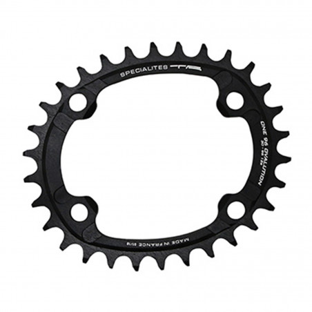 PLATEAU VTT 4BRA D.96 POUR SHIMANO SLX7000- XT8000- XTR9000 TA ONE OVALUTION 30DTS MONO NOIR MAT ALU 10-11-12V.