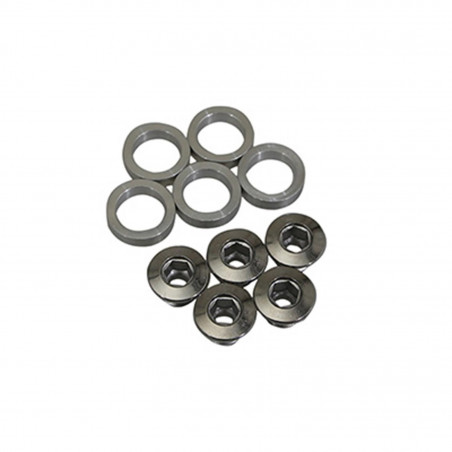 PLATEAU ROUTE 5BRA D.135 TA VENTO TRIPLE 42DTS PORTEUR ARGENT ALU 7075 TYPE SHIMANO 9-10V.