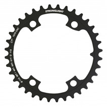PLATEAU ROUTE 4BRA D.110 POUR SHIMANO ULTEGRA R8000 - R8050 STRONGLIGHT 36DTS INTERIEUR  NOIR CT2  11V. (POUR PLATEAU 48 et