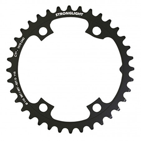 PLATEAU ROUTE 4BRA D.110 POUR SHIMANO ULTEGRA R8000 - R8050 STRONGLIGHT 36DTS INTERIEUR  NOIR CT2  11V. (POUR PLATEAU 46 et