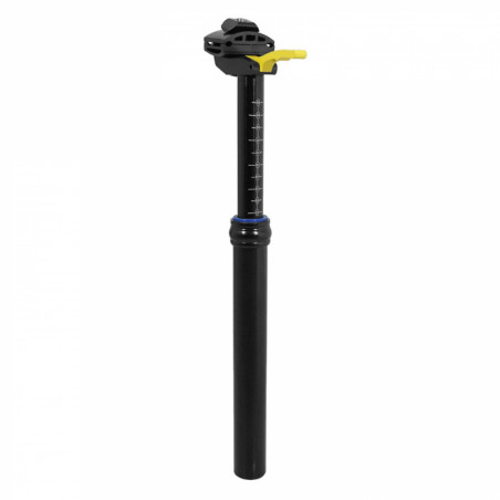 TIGE DE SELLE VTT REGLABLE P2R ALU NOIR DIAM. 31.6 L450mm (REGLAGE PAR LEVIER)
