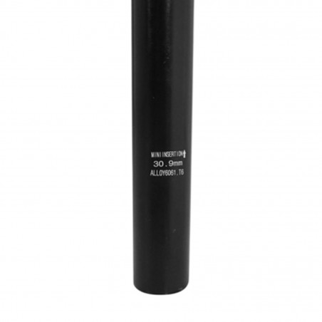 TIGE DE SELLE VTT REGLABLE P2R ALU NOIR DIAM. 30.9 L450mm (REGLAGE PAR LEVIER)