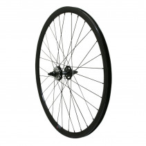 Roue route - fixie - piste p2r 30mm noir arriere double filetage avec pignon 16dts
