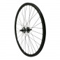 Roue route - fixie - piste p2r 30mm noir arriere double filetage avec pignon 16dts