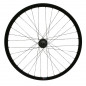 Roue route - fixie - piste p2r 30mm noir arriere double filetage avec pignon 16dts