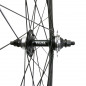 Roue route - fixie - piste p2r 30mm noir arriere double filetage avec pignon 16dts