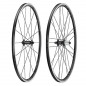 Roues route 700 Campagnolo calima noir moyeu ed 9-10-11v. (paire)