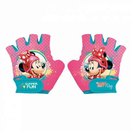 GANTS VELO COURT ENFANT DISNEY MINNIE ROSE (PAIRE SOUS CARTE)