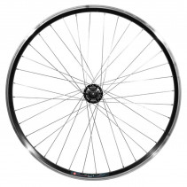 Roue vtt 29" arriere noir pour v-brake et disc moyeu roue libre compatible disc 6 trous (jante double paroi avec