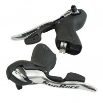 LEVIER-MANETTE ROUTE SUNRACE  9V. TRIPLE ALU NOIR (PAIRE) COMPATIBLE SHIMANO
