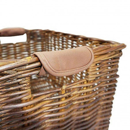 PANIER AVANT-ARRIERE BASIL DORSET L OSIER NATURE (52x36x26cm) (SANS FIXATION)