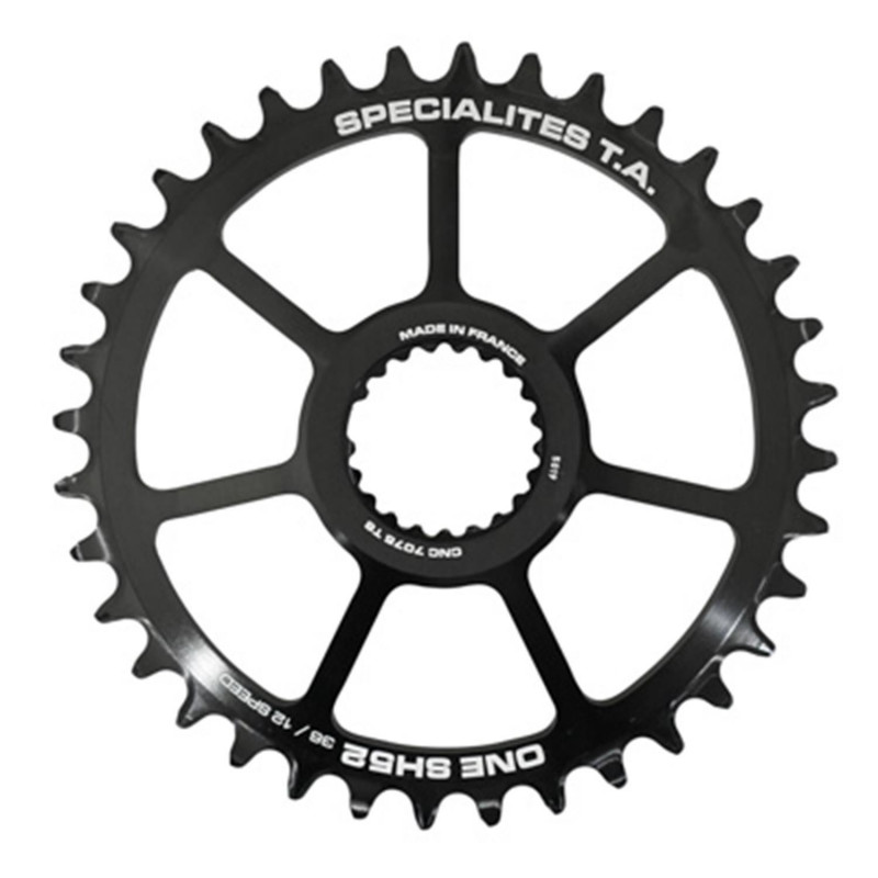 PLATEAU VTT DIRECT MOUNT  POUR SHIMANO XTR M9100 - XT M8100 - SLX M7100 TA ONE SH52 36DTS COMP M900 10-11-12V. NOIR