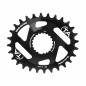 PLATEAU VTT DIRECT MOUNT POUR SHIMANO XTR M9100 - XT M8100 - SLX M7100  TA ONE SH52 OVAL 28DTS COMPATIBLE M900 10-11-12V. NOIR