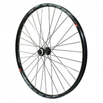 Roue vtt 27.5" maxx 25 freeride disc centerlock avant noir Shimano mt400 (tubeless et tubetype)  pour axe traversant 15-100