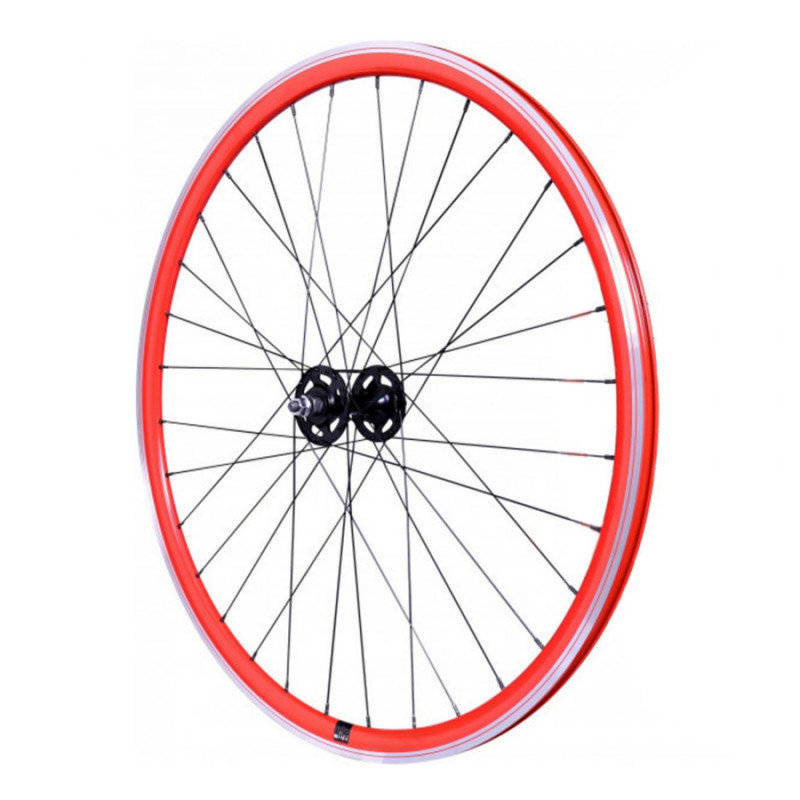 Roue route - fixie - piste p2r 30mm rouge avant