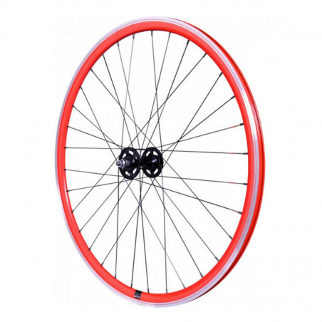 Roue route - fixie - piste p2r 30mm rouge avant