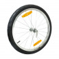 Roue remorque velo 20" rayon avec pneu   chambre