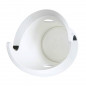 PRESENTOIR-SUPPORT 1 VELO CYCLOC SOLO MURAL BLANC (FIXATION PAR LE CADRE)