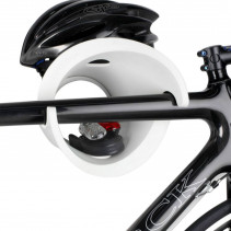 PRESENTOIR-SUPPORT 1 VELO CYCLOC SOLO MURAL VERT  (FIXATION PAR LE CADRE)