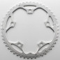 PLATEAU ROUTE 5BRA D.130 STRONGLIGHT 49DTS EXTERIEUR ARGENT ALU 7075 TYPE SHIMANO  9-10V.