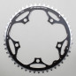 PLATEAU ROUTE 5BRA D.130 STRONGLIGHT 49DTS EXTERIEUR NOIR ALU 7075 TYPE SHIMANO  9-10V.