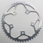 PLATEAU ROUTE 5BRA D.110 STRONGLIGHT 49DTS EXTERIEUR ARGENT ALU 7075 TYPE SHIMANO 9-10V.