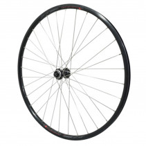 Roue vtc 700x35 disc avant m820 alu noir moy Shimano m3050 centerlock rayon inox