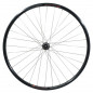 Roue vtc 700x35 disc avant m820 alu noir moy Shimano m3050 centerlock rayon inox