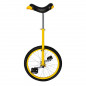 MONOCYCLE 20" JAUNE TIGE DE SELLE REGLABLE (ROUE ALU)