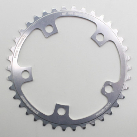 PLATEAU ROUTE 5BRA D.110 STRONGLIGHT ULTRA TORQUE  38DTS INTERIEUR CAMPA ARGENT ALU 7075  10V.