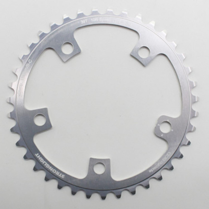 PLATEAU ROUTE 5BRA D.110 STRONGLIGHT ULTRA TORQUE  39DTS INTERIEUR CAMPA ARGENT ALU 7075  10V.