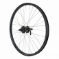 Roue vtt 24" arriere double paroi moy Shimano m475 disc 6trous cassette 8-9-10v. rayon inox