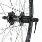 Roue vtt 24" arriere double paroi moy Shimano m475 disc 6trous cassette 8-9-10v. rayon inox