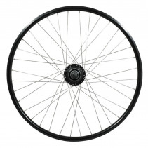 Roue vtc 700x35 arriere er20 alu noir double paroi moy nexus 7v disc centerlock 36 rayons inox