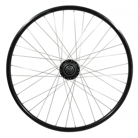 Roue vtc 700x35 arriere er20 alu noir double paroi moy nexus 7v disc centerlock 36 rayons inox