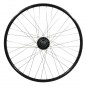 Roue vtc 700x35 arriere er20 alu noir double paroi moy nexus 7v disc centerlock 36 rayons inox