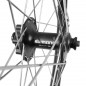 Roue vtt 24" avant kargo disc vae-e-bike alu double paroi moyeu Shimano m475 disc 6 trous noire blocage (renforce) rayon inox