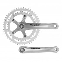 PEDALIER ROUTE STRONGLIGHT 9-10V. IMPACT ARGENT 170mm 48-38 COMPATIBLE 8V. (AXE CARRE 107mm)