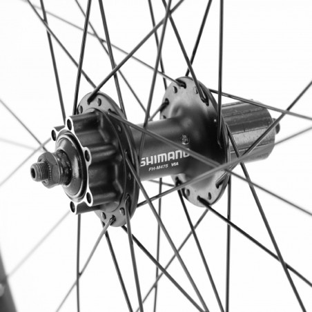 Roue vtt 29" maxx 25 disc arriere noir moy Shimano m475 11-10-9v. (compatible tubeless et tubetype) compatible vae - all